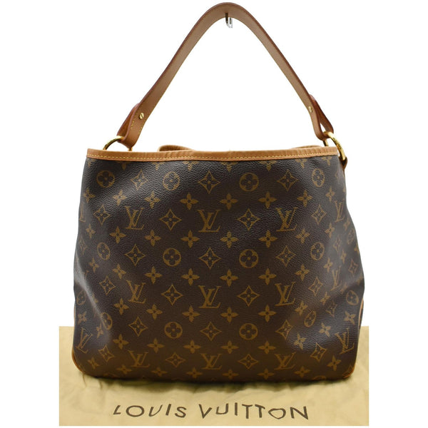 LOUIS VUITTON Delightful MM Monogram Canvas Hobo Bag Brown