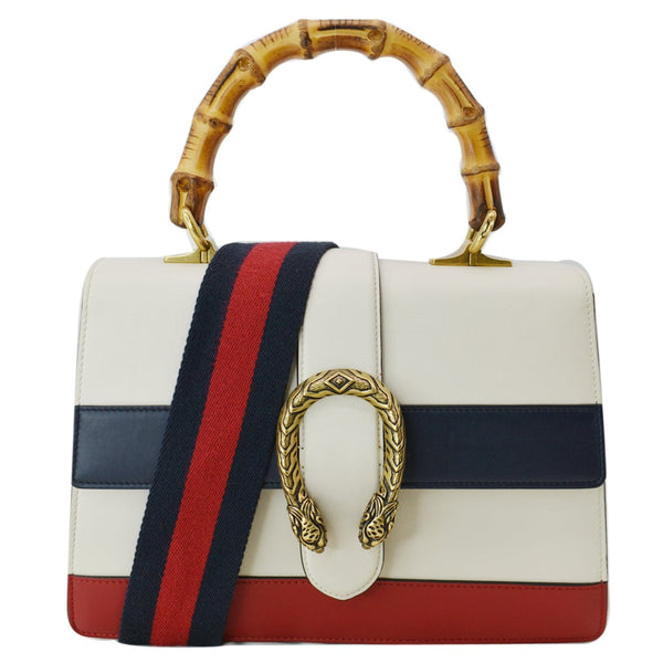 GUCCI Dionysus Bamboo Top Handle Shoulder Bag White | DDH