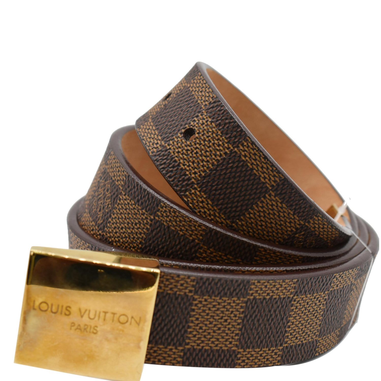 Carre Belt, Used & Preloved Louis Vuitton Belt, LXR Canada, Brown