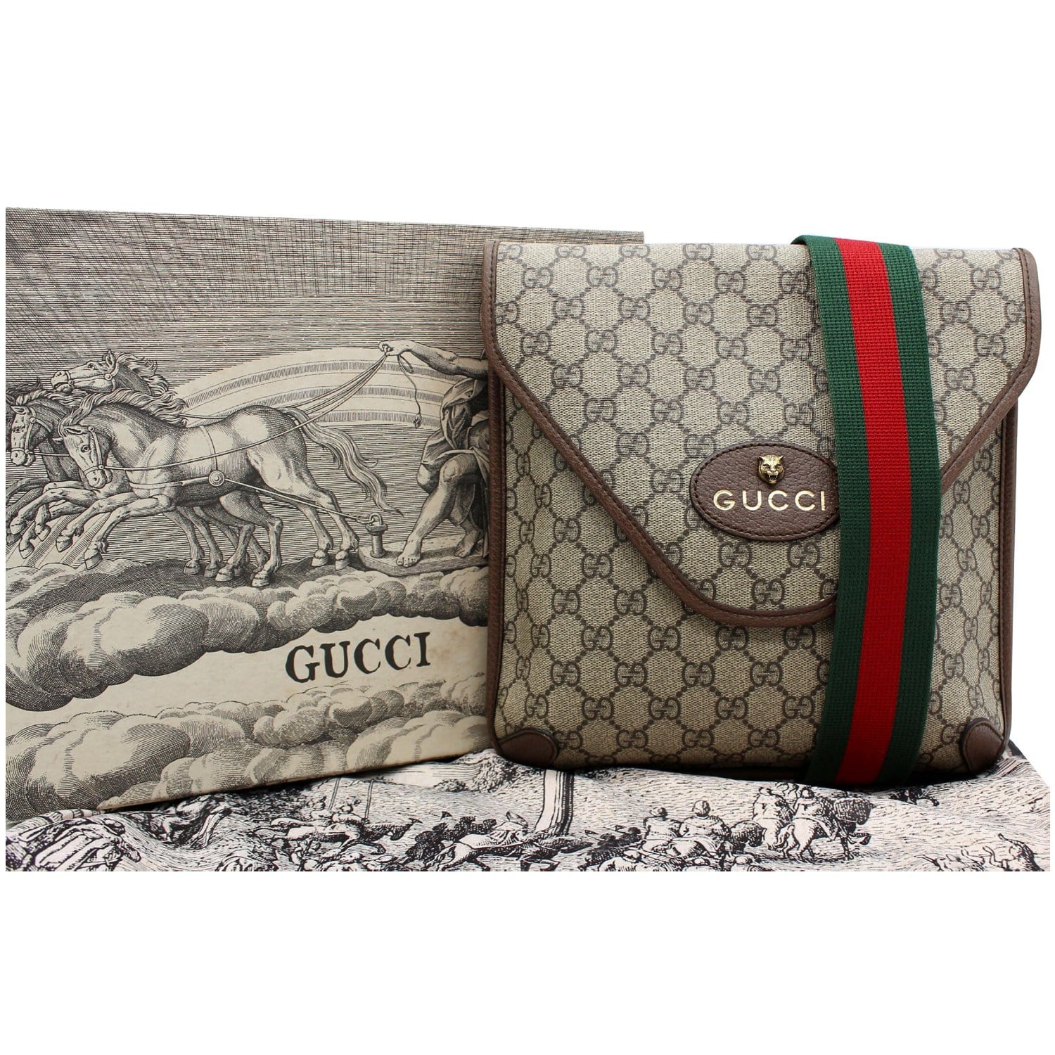 Gucci Beige GG Supreme Retro Mini Bag