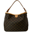 LOUIS VUITTON Delightful PM Damier Ebene Hobo Bag Brown