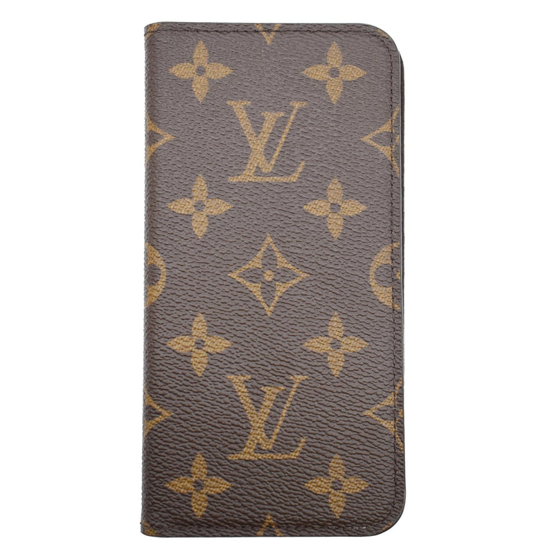 RARE Louis Vuitton Monogram Grey Titanium Canvas iPhone X Folio Case M63236