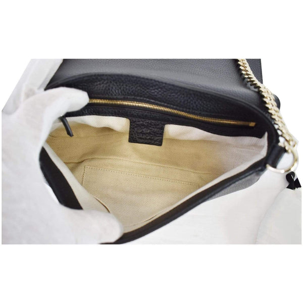 Gucci Soho Chain Flap Leather Shoulder Bag - inside preview DDH