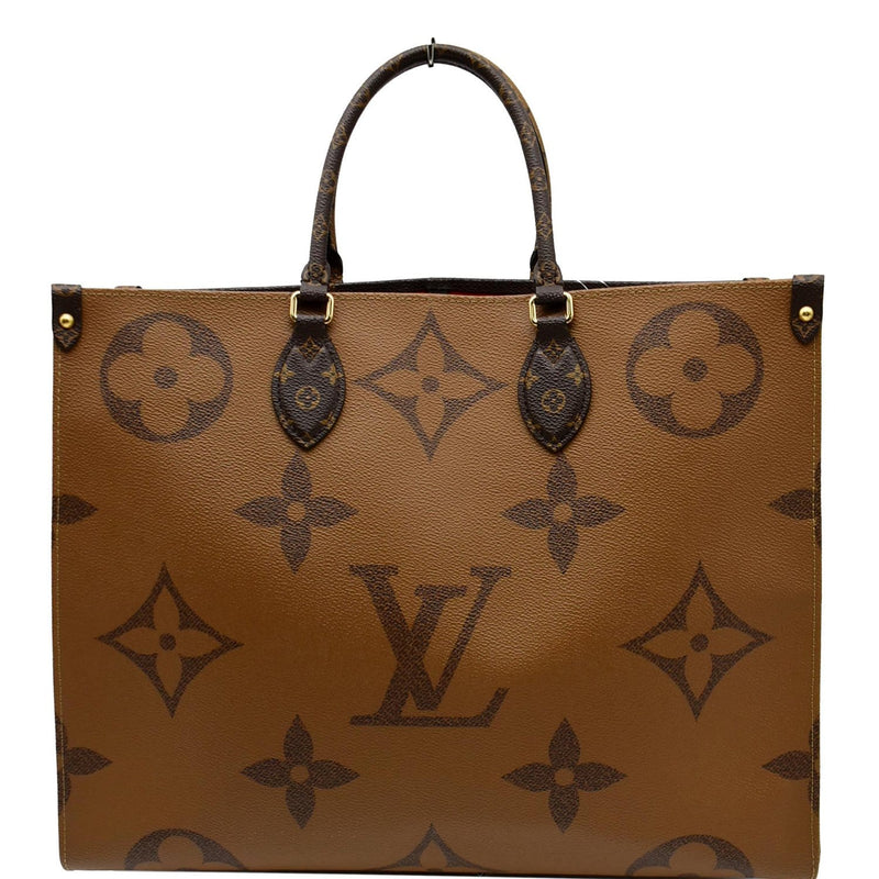 LOUIS VUITTON Onthego GM Reverse Monogram Giant Canvas Shoulder Bag Br