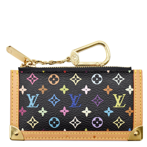 Louis Vuitton Pochette Key Cles Coin Case Multicolor.