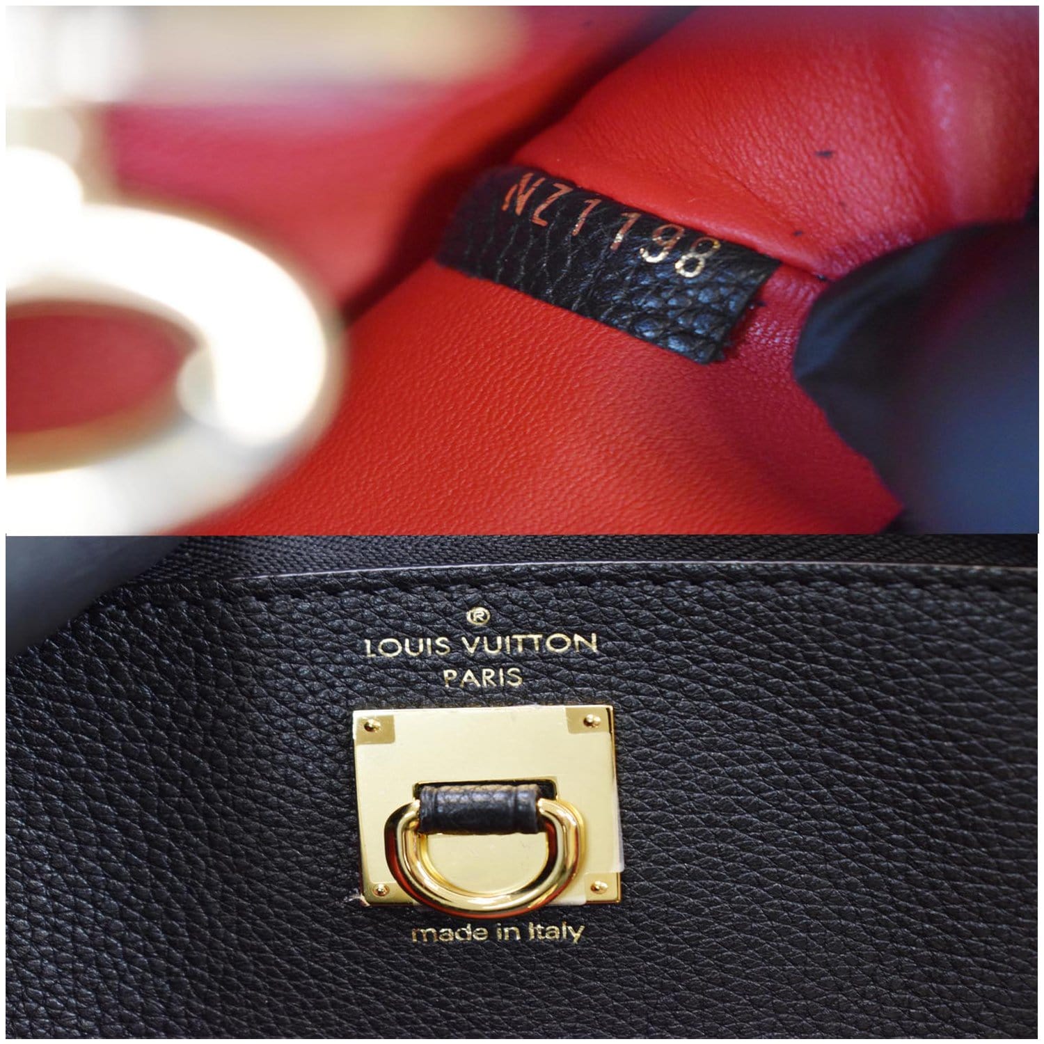 Louis Vuitton Red Leather City Steamer Mini Bag