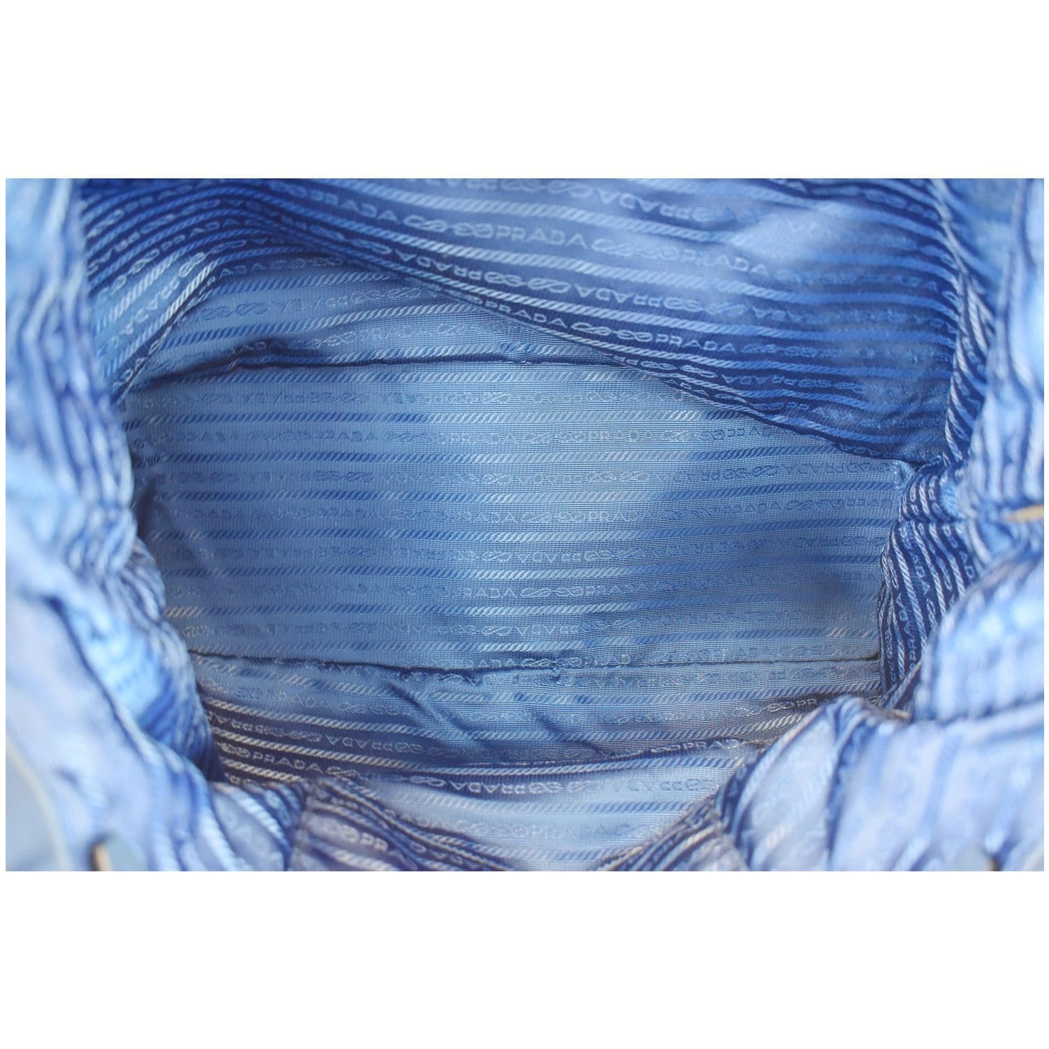 Prada Tessuto+Saffiano 2-Way bag Pervinca (light blue)