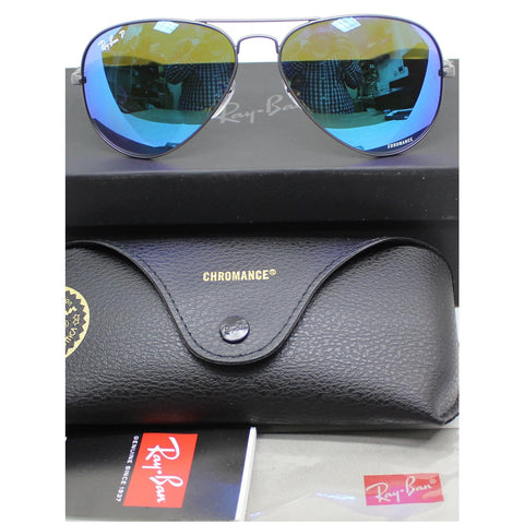 RAY-BAN RB8317CH-029/A1 Sunglasses Blue Mirror Polarized Chromance Lens