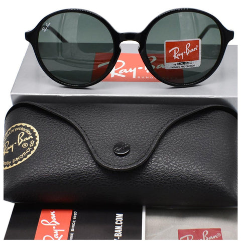 RAY-BAN RB4304F-901/71 Black Sunglasses Green Classic Lens