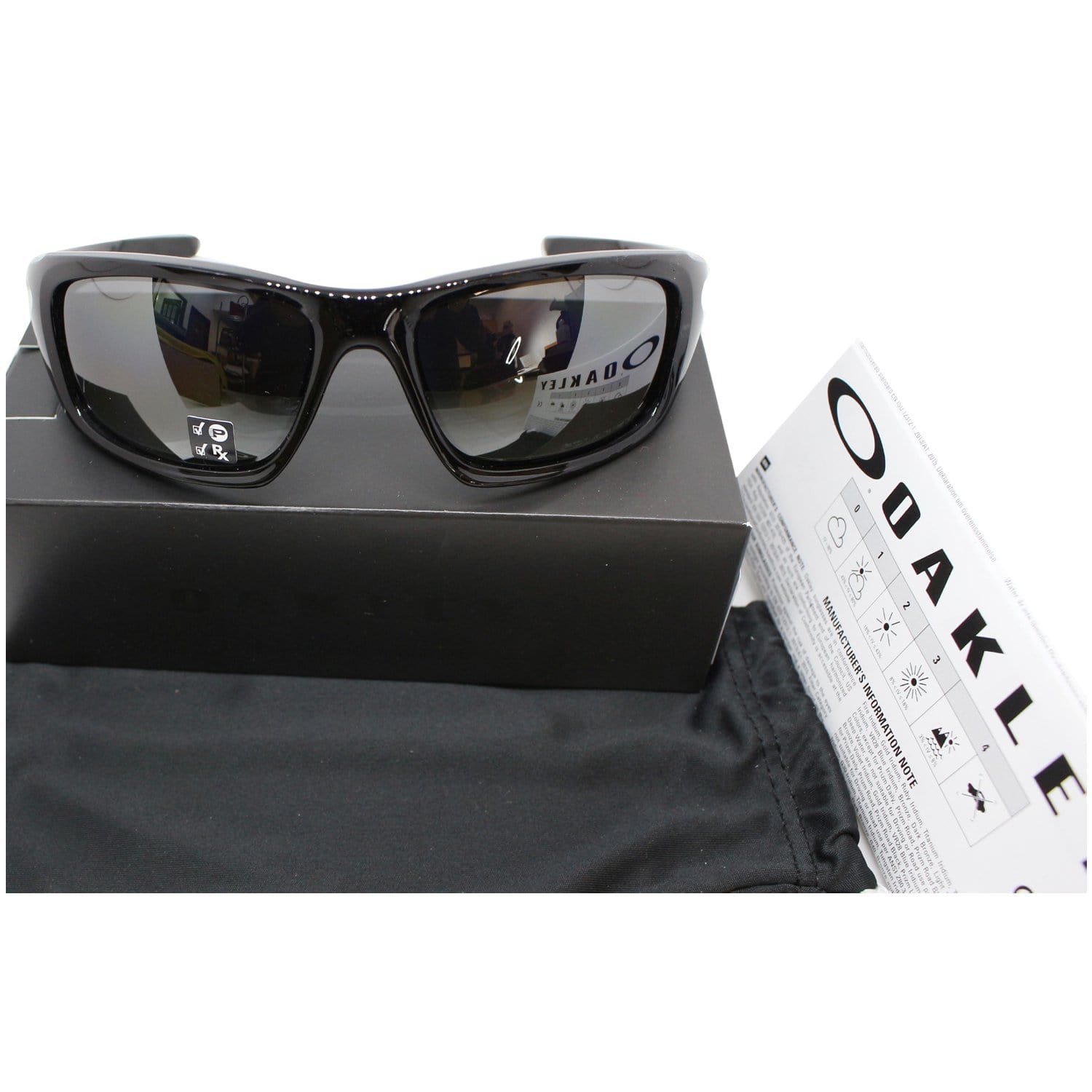 Oakley Valve Sunglasses Black Polarized Lens