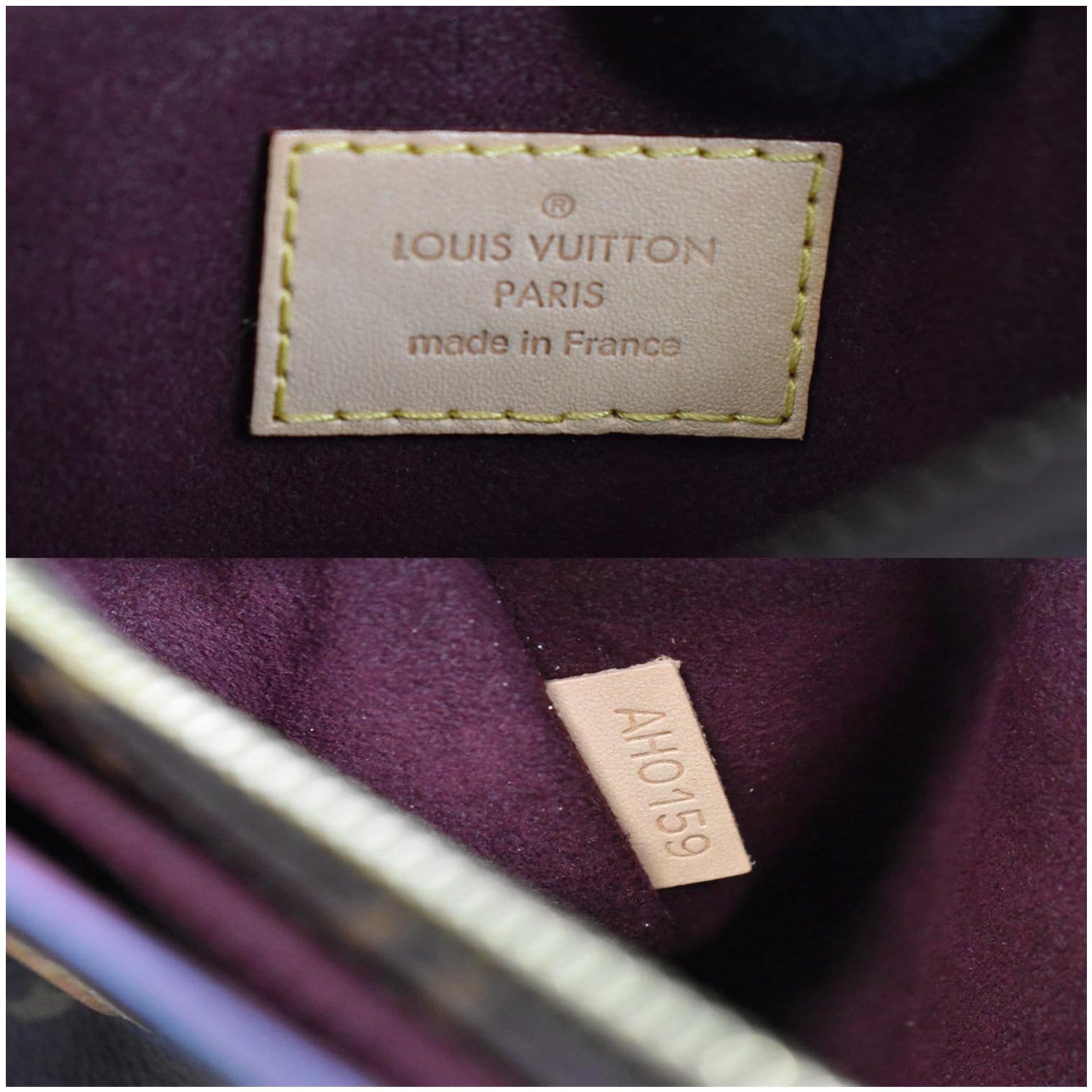 Repurposed Light Lavender & Gold Louis Vuitton Signature Flower