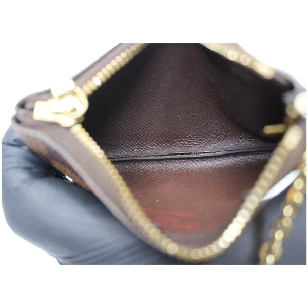 Louis Vuitton Key Coin Pouch Damier Ebene interior