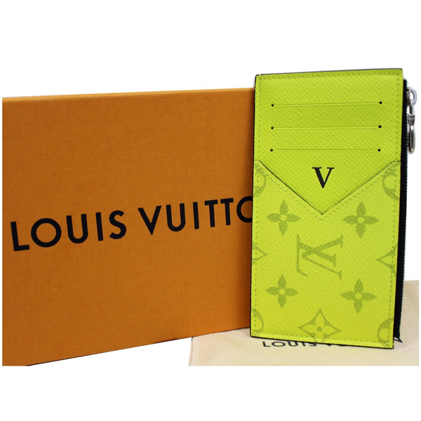 Louis Vuitton Coin Card Holder Taiga Monogram Pouch