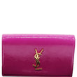 YVES SAINT LAURENT Belle de Jour Patent Leather Clutch Bag Pink