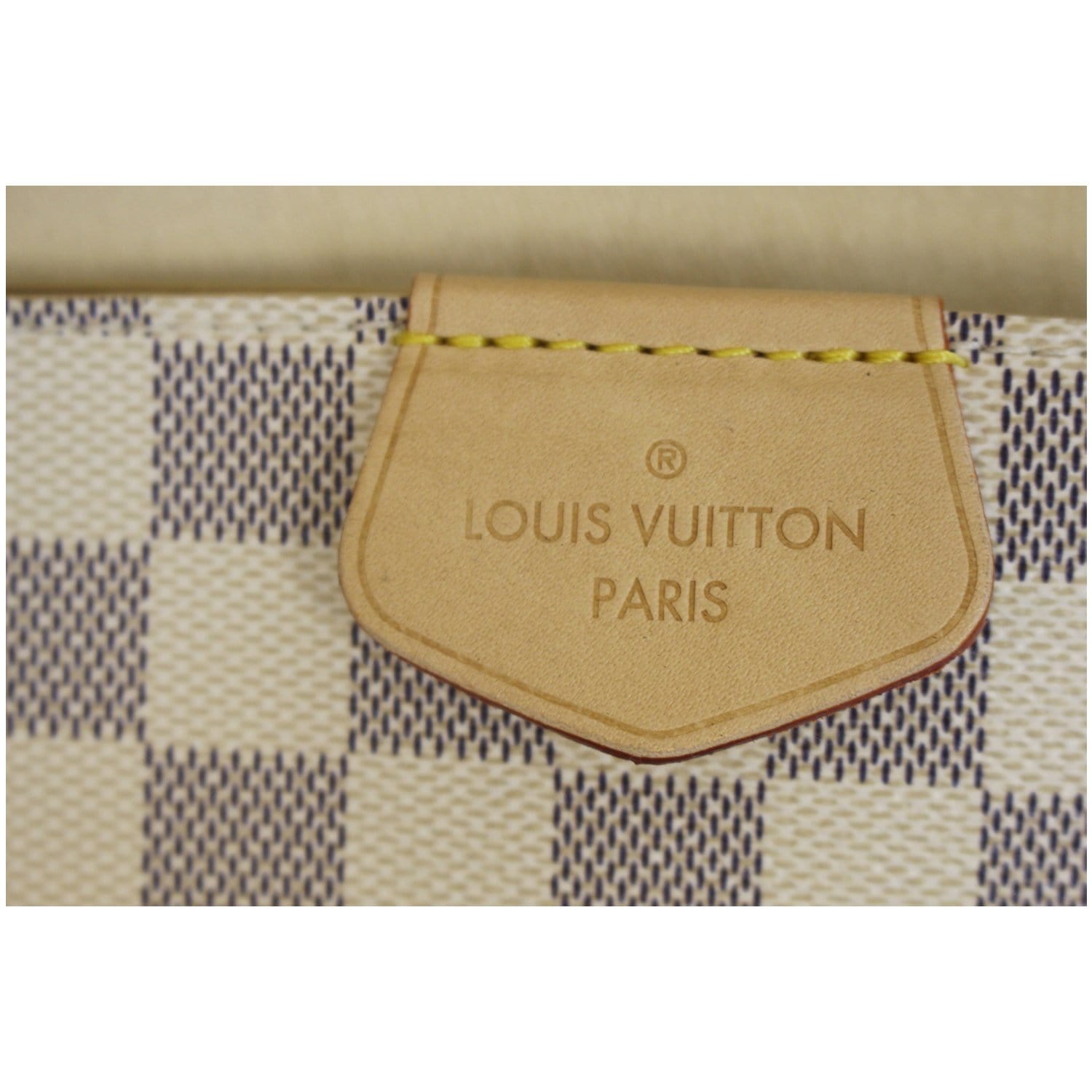Louis Vuitton SAC GRACEFUL Toile Damier Azur MM Blanc cassé ref