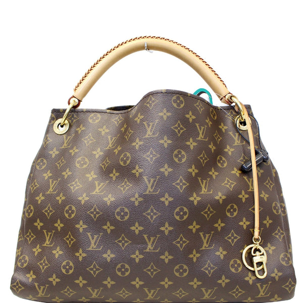 LOUIS VUITTON Artsy MM Monogram Canvas Hobo Brown Shoulder Bag-US