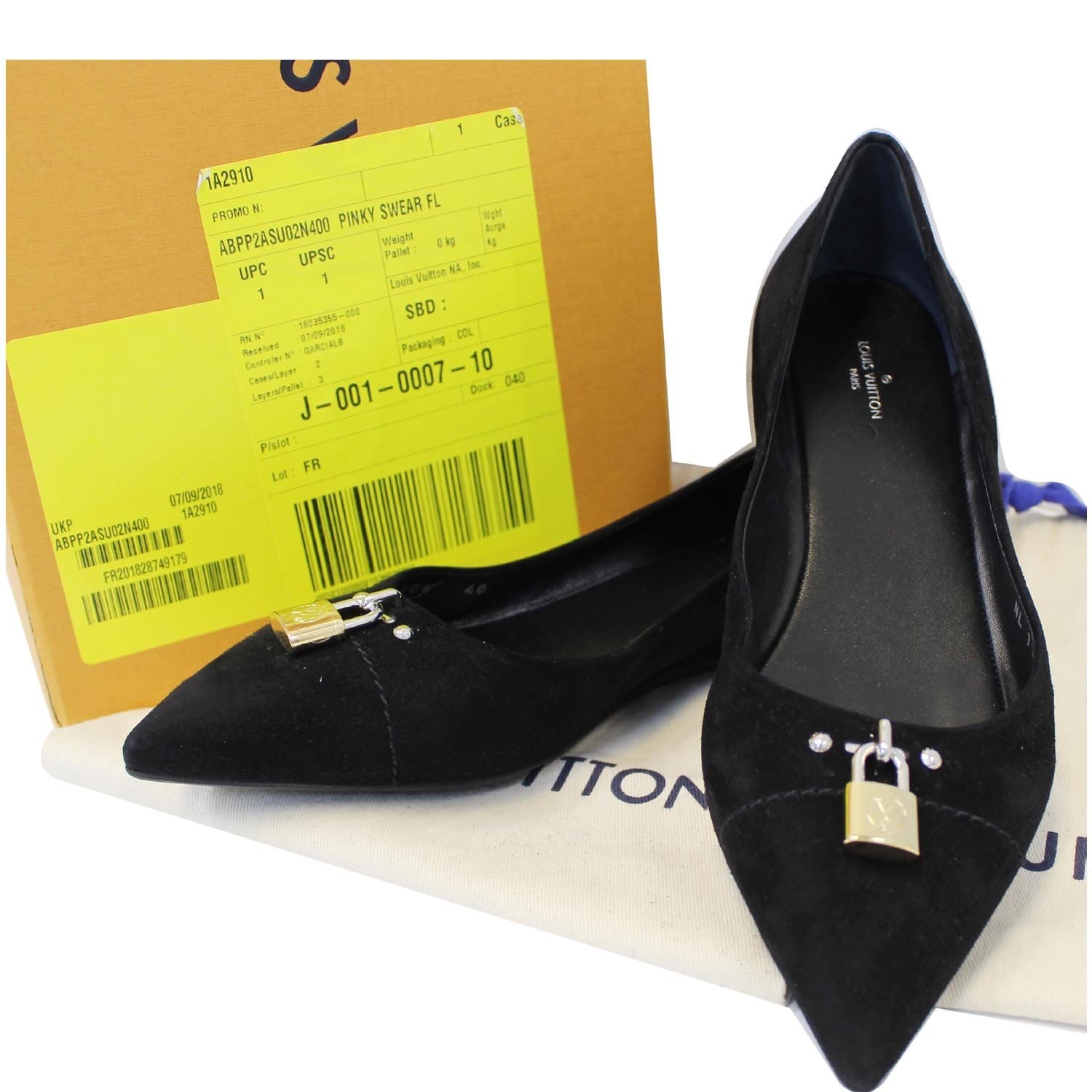 Ballet flats Louis Vuitton Black size 6.5 US in Rubber - 25657751