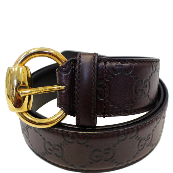 GUCCI Guccissima Horsebit Buckle Belt size 40