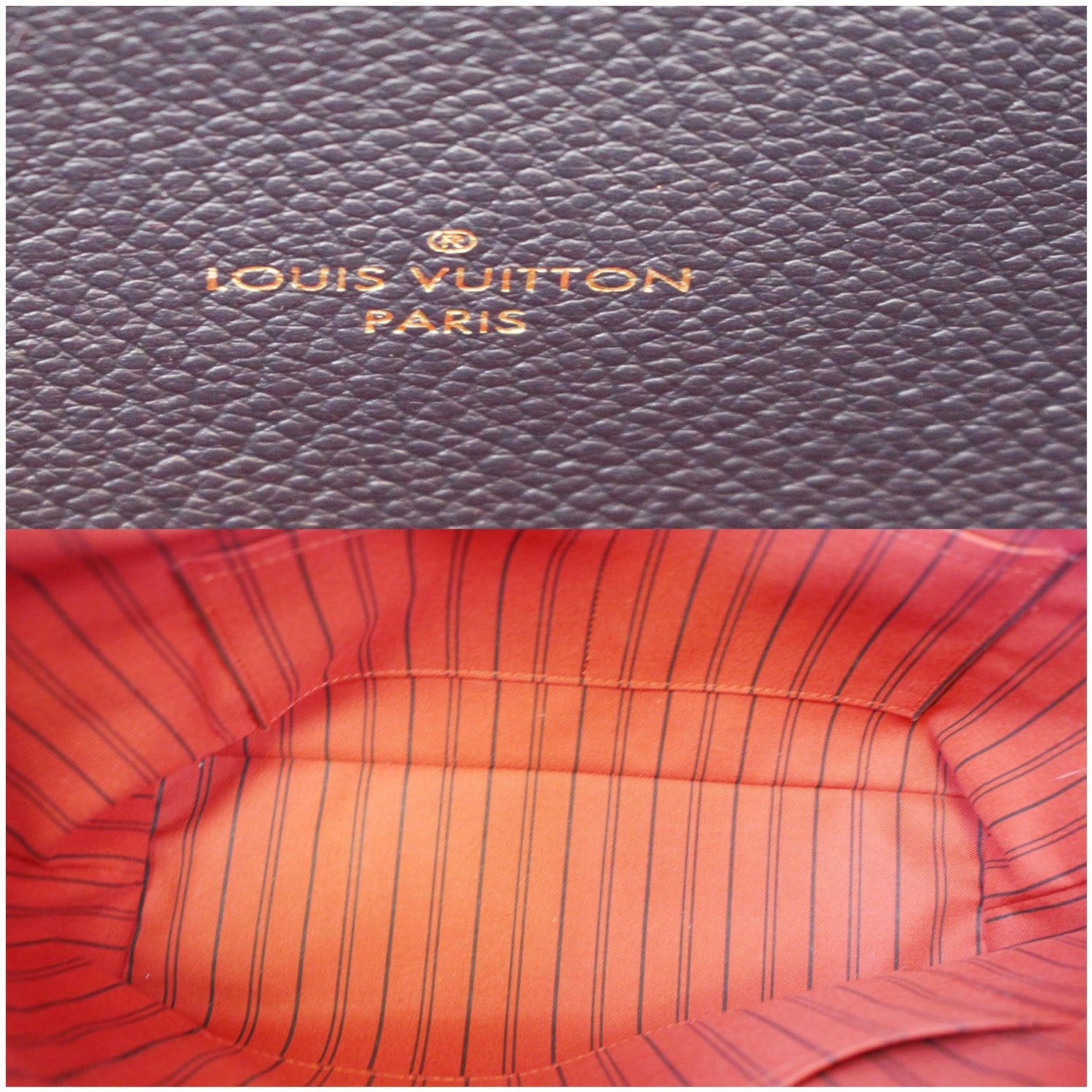 Louis Vuitton Mélie Marine Rouge Monogram Empreinte Leather Bag
