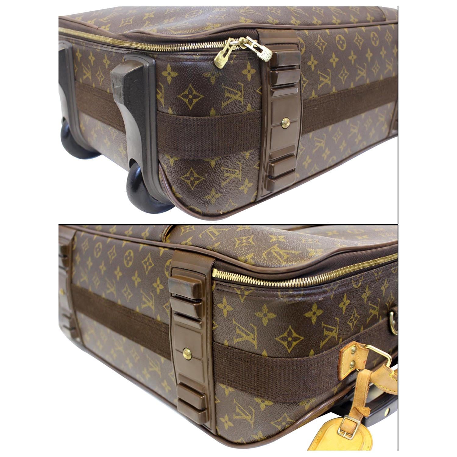 LOUIS VUITTON Monogram Canavs Pegase 55 Business Suitcase Travel Bag