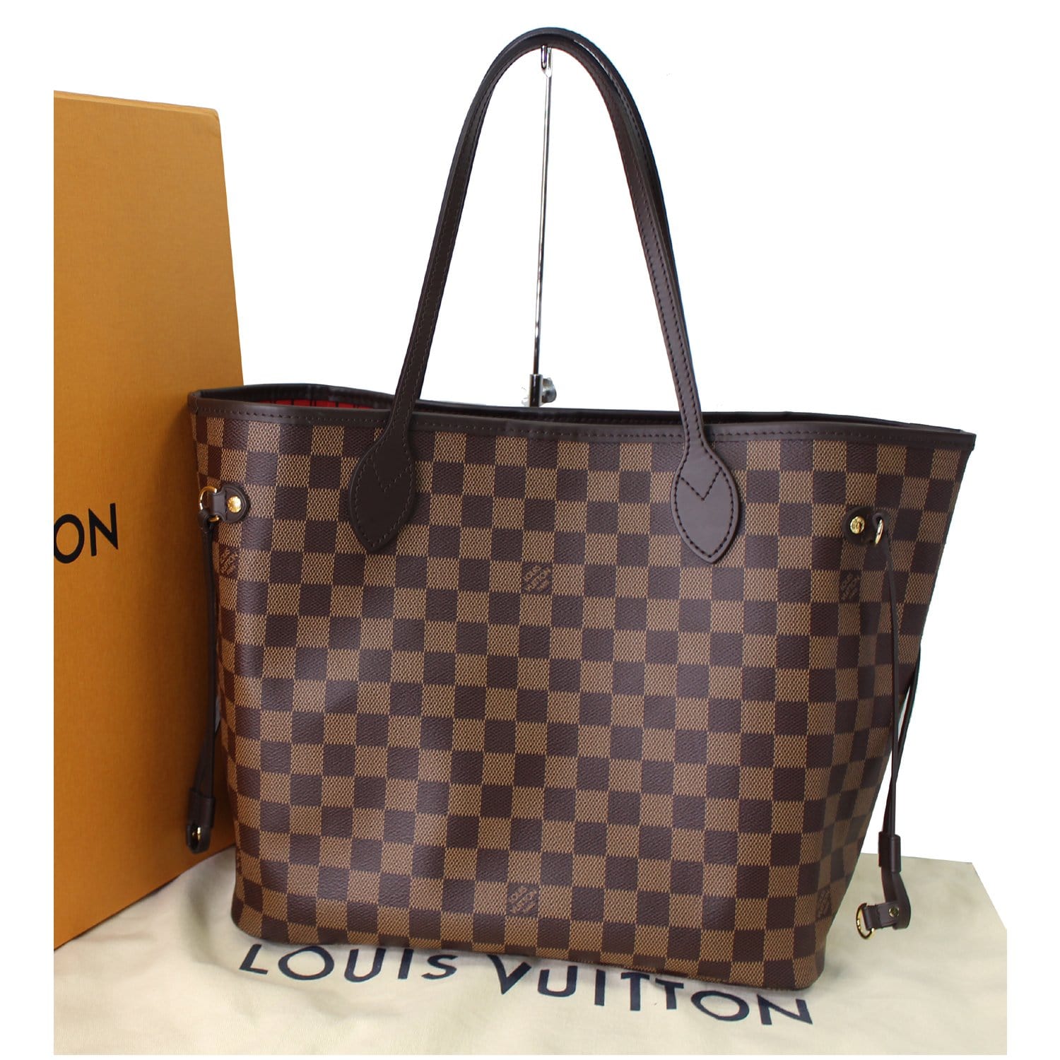 Bags, Louis Vuitton Neverfull Mm Damier Ebene Tote Bag