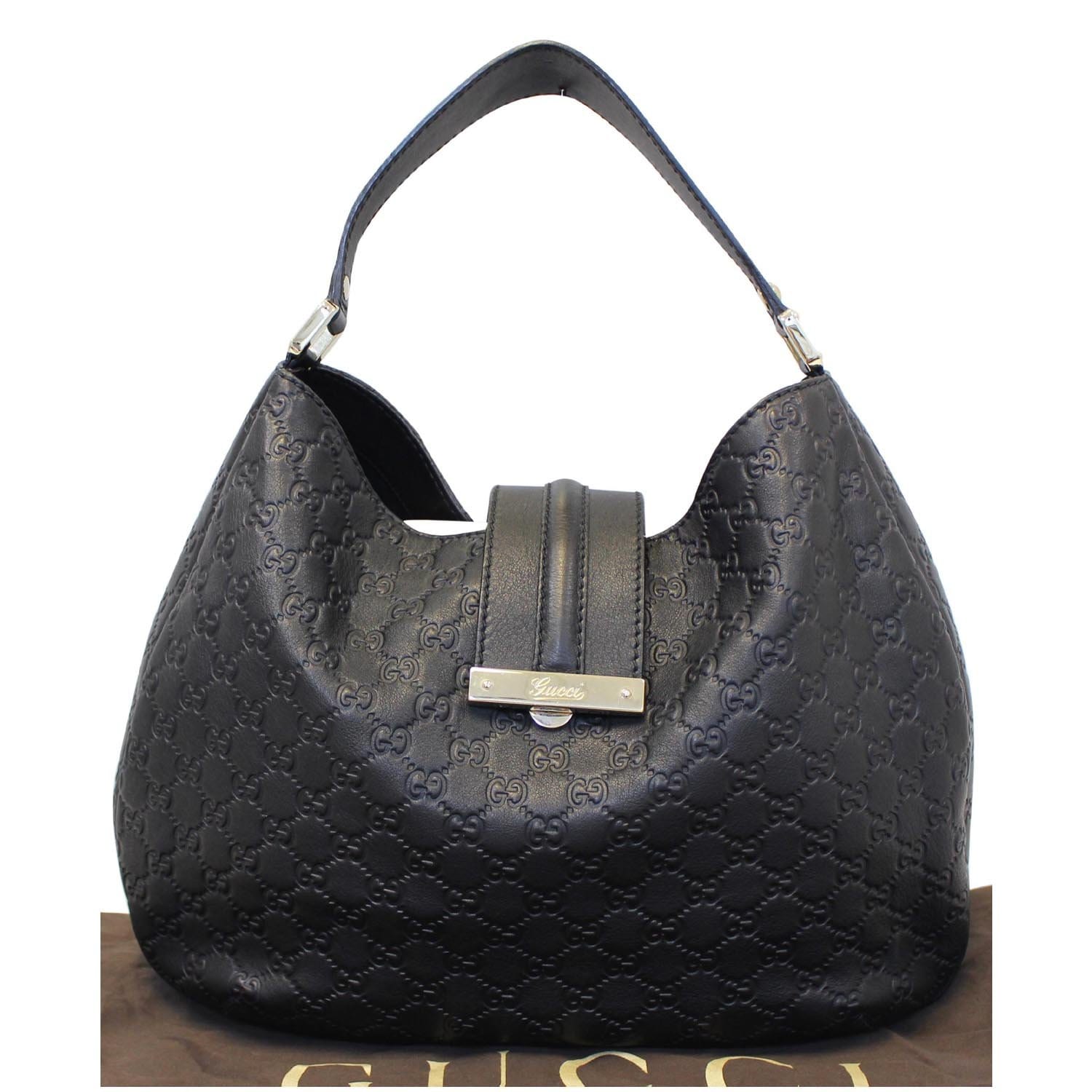 Leather handbag Gucci Black in Leather - 21660574