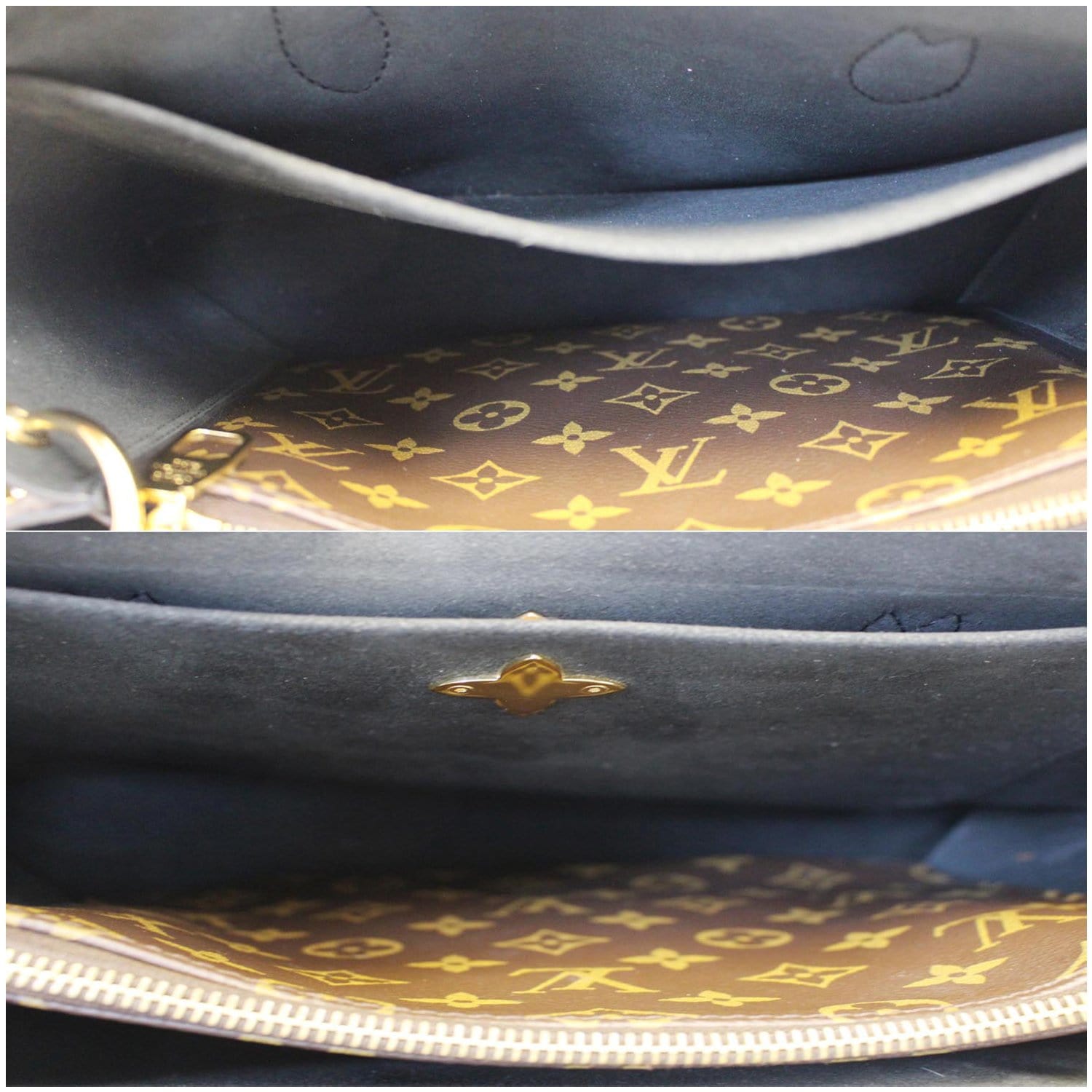 Flower tote fabric handbag Louis Vuitton Brown in Cloth - 35412474