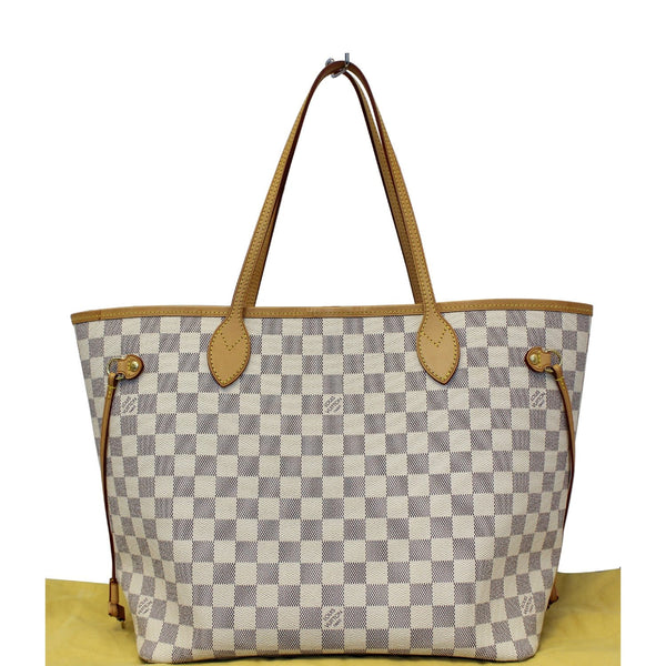 LOUIS VUITTON Neverfull MM Damier Azur Tote Shoulder Bag