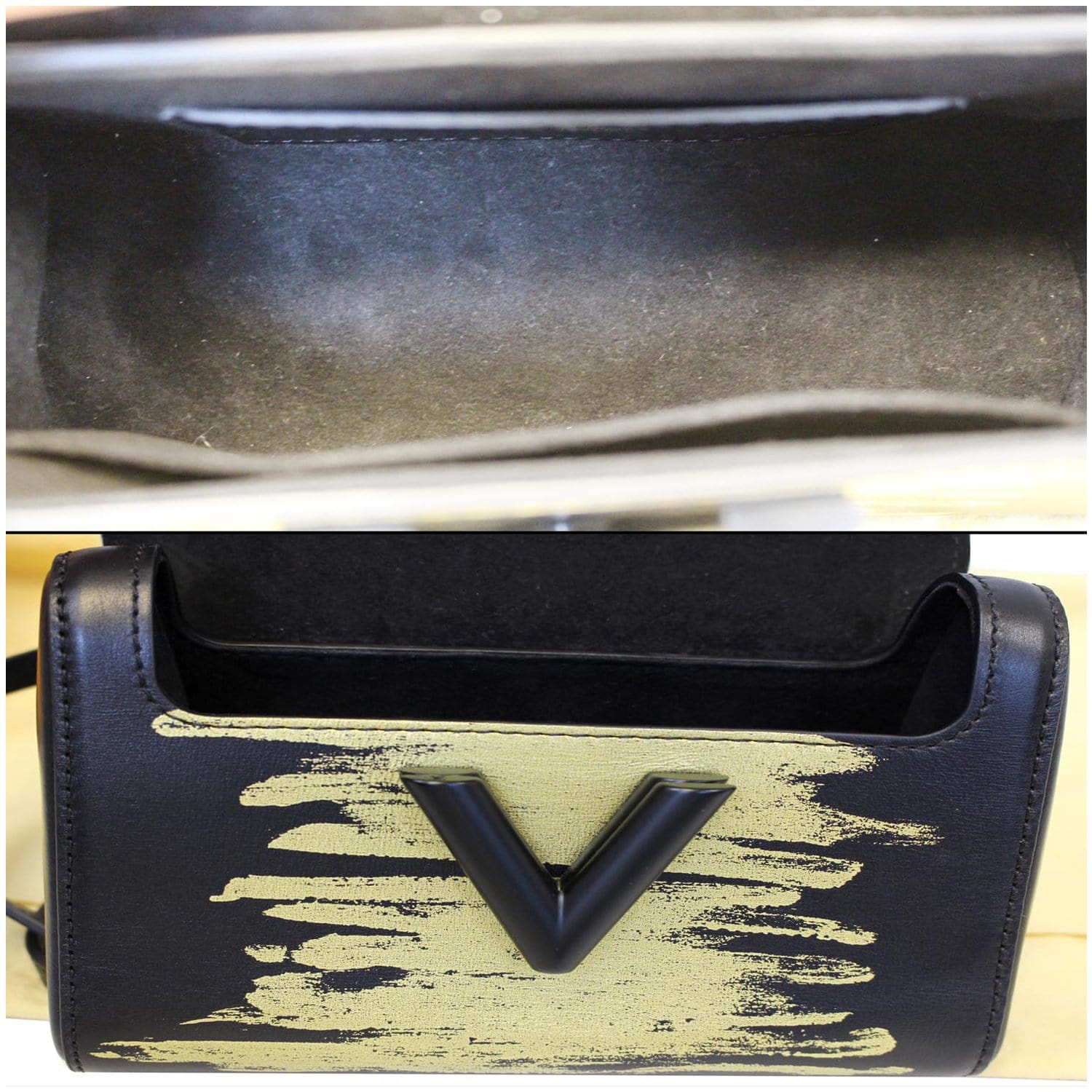 Twist leather crossbody bag Louis Vuitton Beige in Leather - 33389013