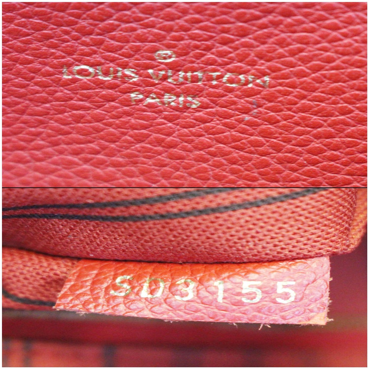 LOUIS VUITTON Bagatelle Monogram Empreinte Leather Shoulder Bag Orange-US