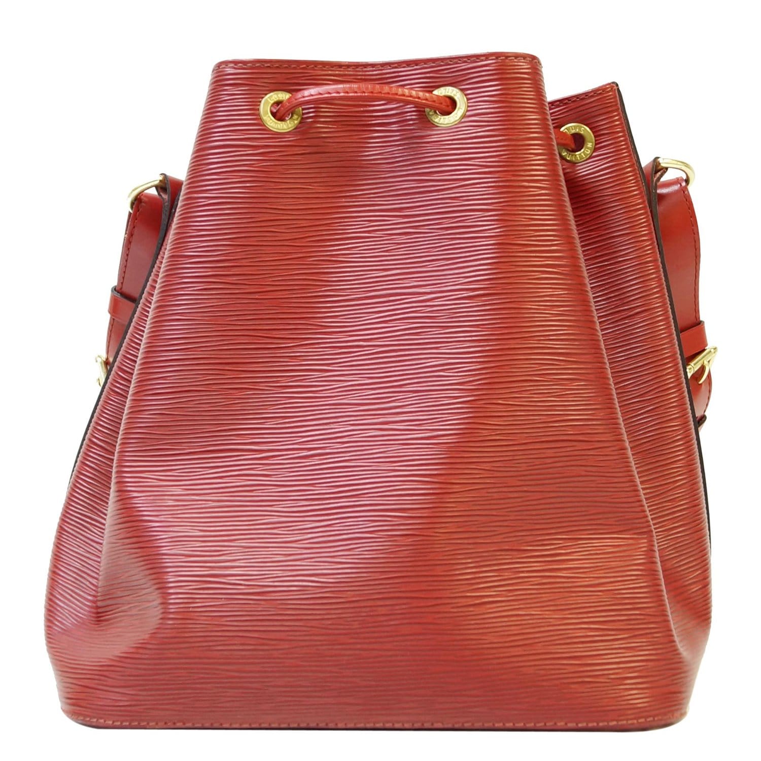 Louis Vuitton LOUIS VUITTON Shoulder Bag Epi Petit Noe Leather Red x Black  Women's