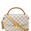 LOUIS VUITTON Croisette Damier Azur Shoulder Crossbody Bag White