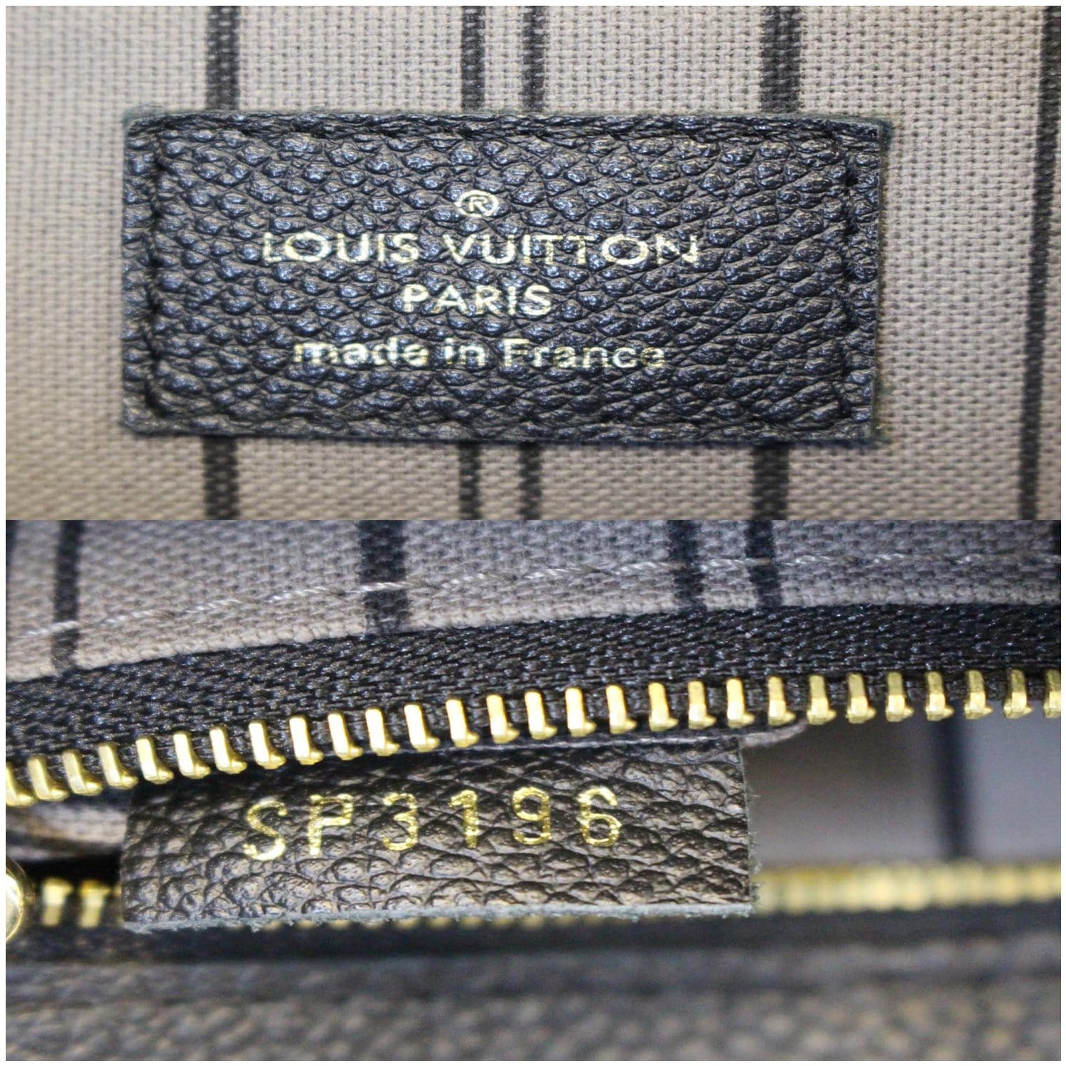 Genuine Louis Vuitton Spontini Empreinte Black ref.508749 - Joli