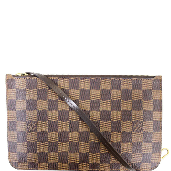 LOUIS VUITTON Pochette Wristlet Pouch Damier Ebene Neverfull GM-US