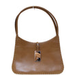 Gucci Shoulder Bag Brown Leather Topstitch