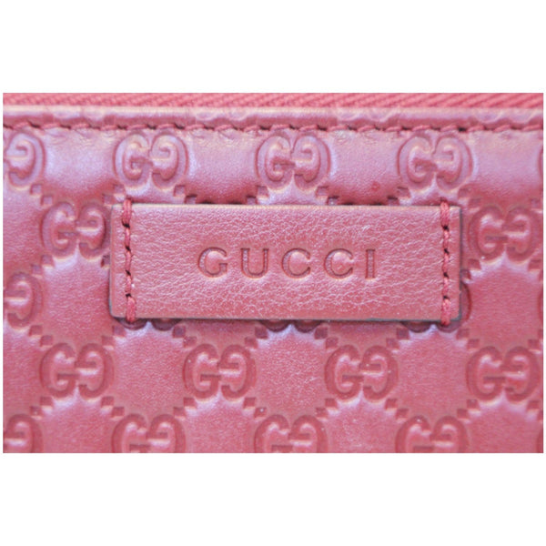 Gucci Wallet Leather Micro GG Guccissima Zip for sale