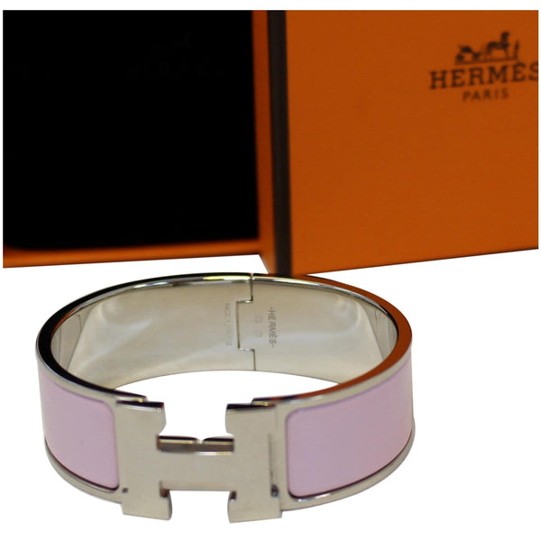 Hermes Clic Clac Bracelet | Enamel Bracelet - Front View