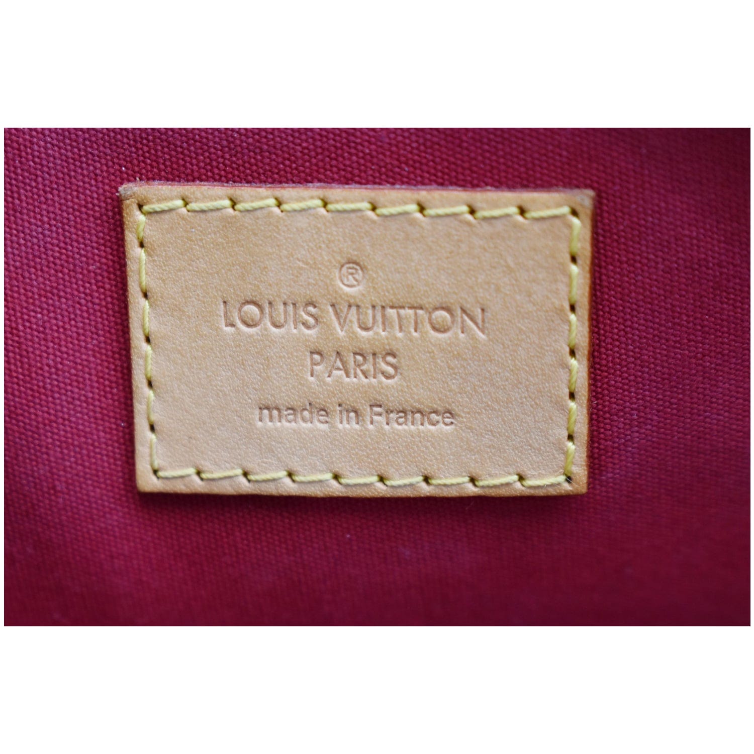 Louis Vuitton Pomme D'Amore Monogram Rayures Vernis Alma BB Gold