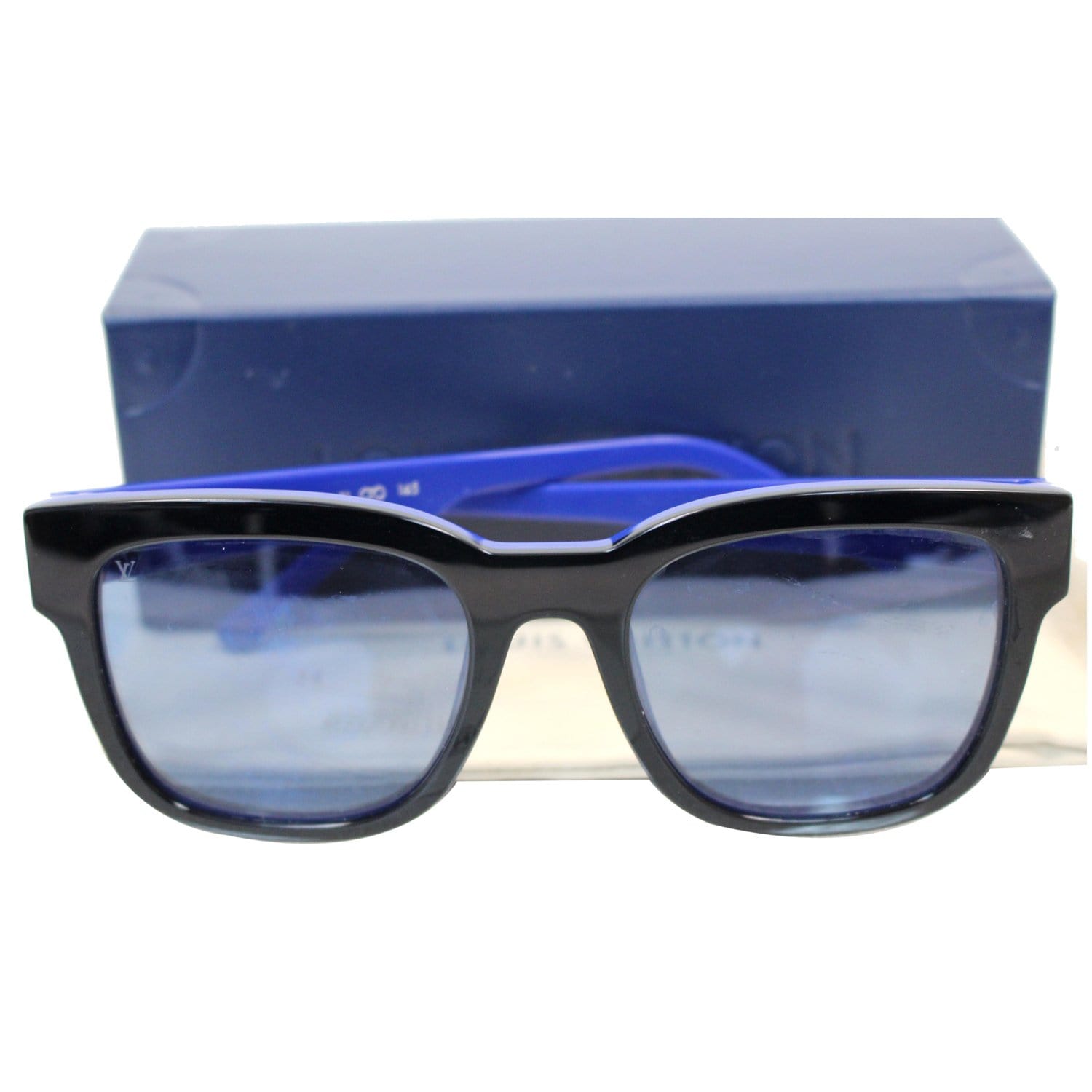 Louis Vuitton Men's Sunglasses Z1597E Black Frame/Clear Lens used LV