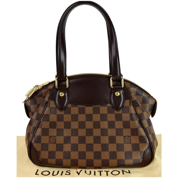 Louis Vuitton Verona PM Damier Ebene Satchel Tote Bag - full view