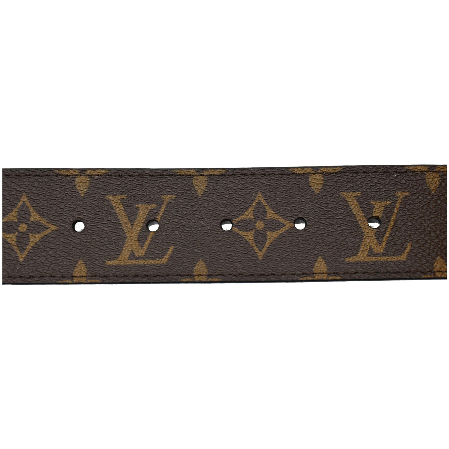 Louis Vuitton, Accessories, Louis Vuitton Brown Belt With Lv Pattern And Gold  Lv Buckle
