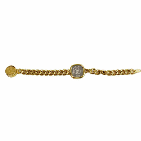 Louis Vuitton Chain ID Bracelet Gold LV logo