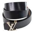Louis Vuitton Lv Initial 40mm Black Suede Calf Belt M6875 85/34 on