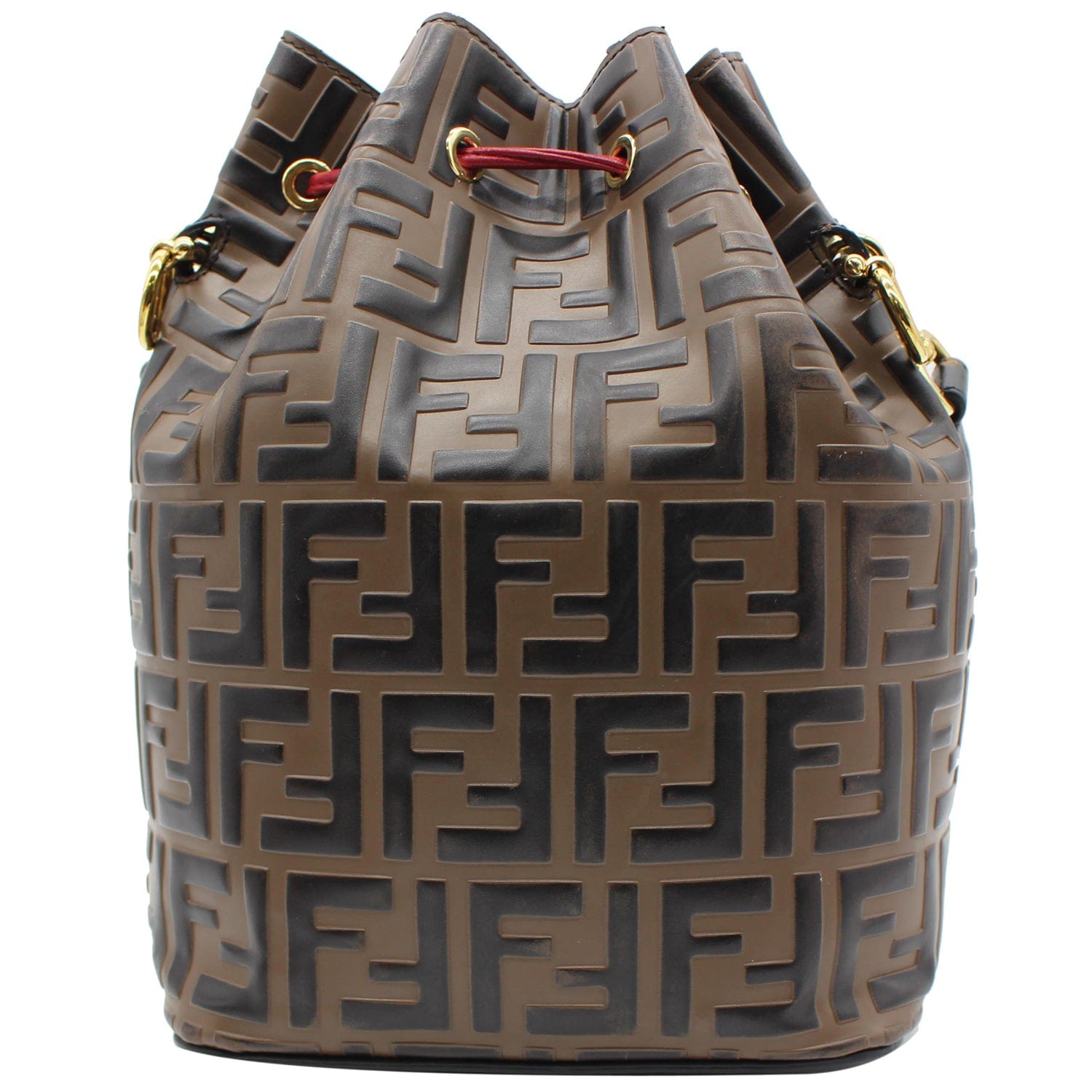 Fendi Mon Tresor Mini Ff Canvas & Leather Bucket Bag - ShopStyle