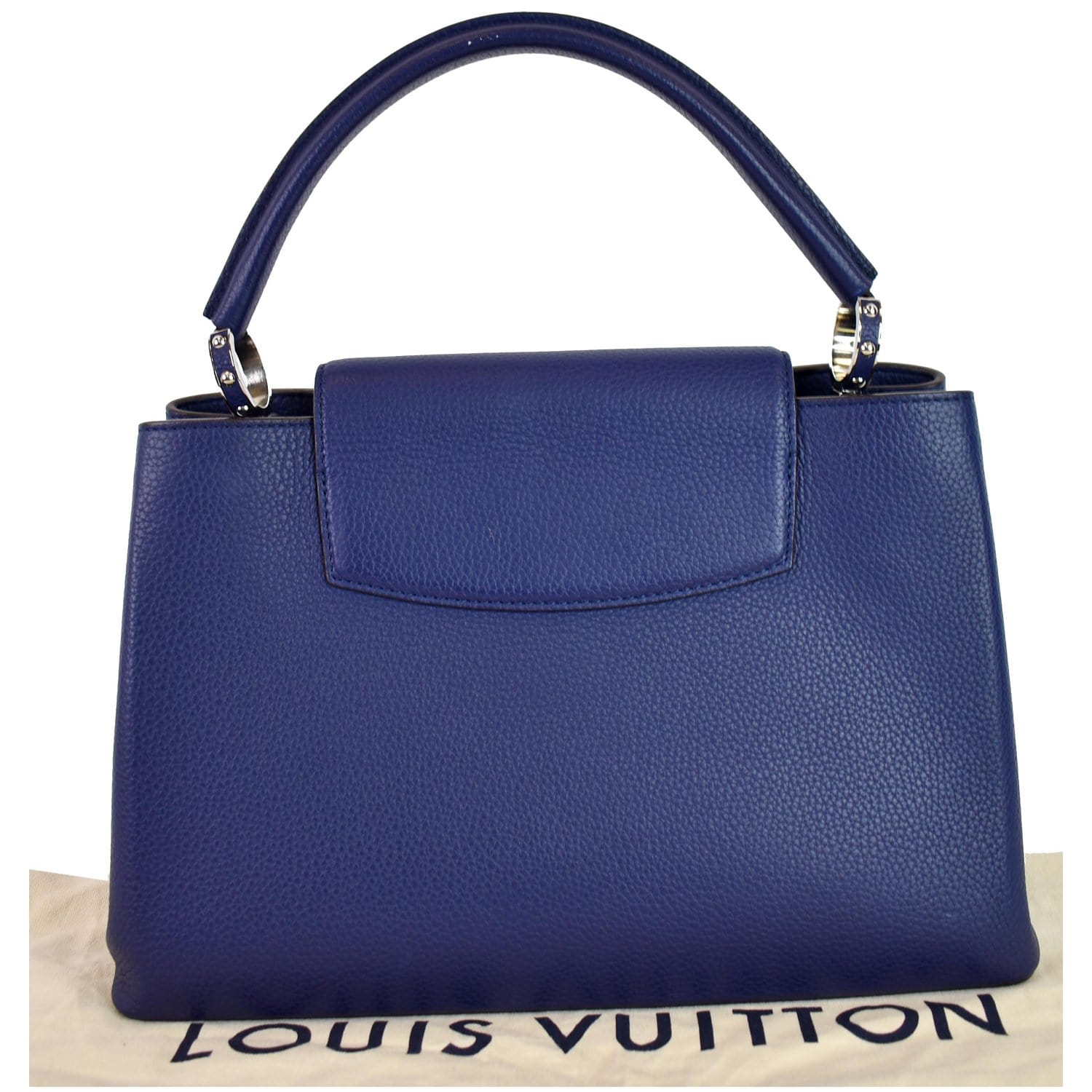 Louis Vuitton Blue Taurillon Leather Capucines BB Bag at 1stDibs