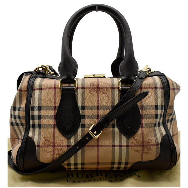 Burberry Gladstone Haymarket Check Leather Tote Bag - DDH