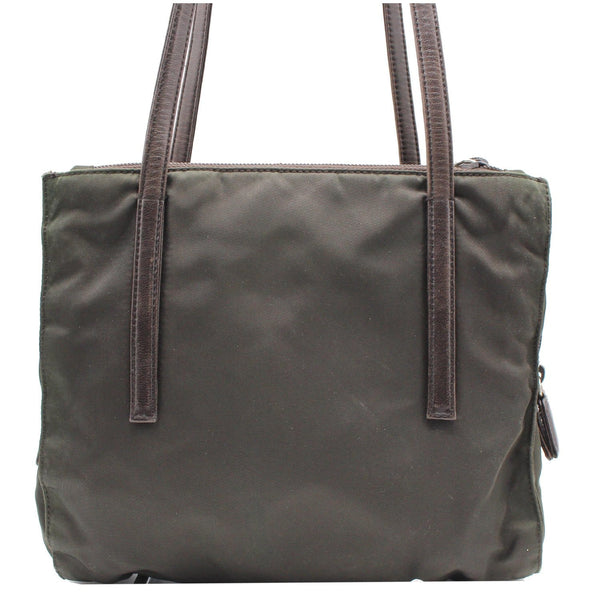 Prada Nylon Tote Shoulder Bag Dark Green - preloved handbag