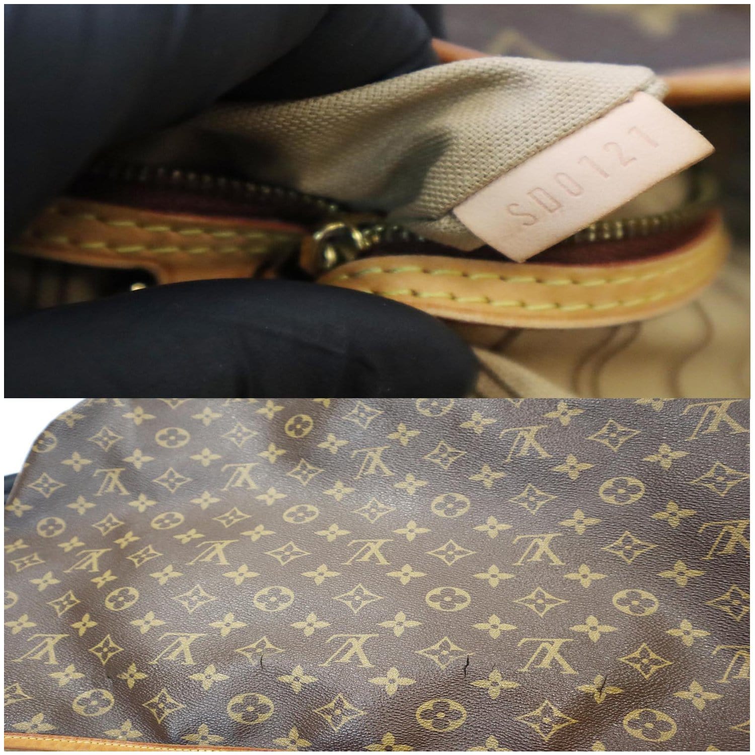 Louis Vuitton Delightful PM M40352 Brown Monogram Tote Bag 11542