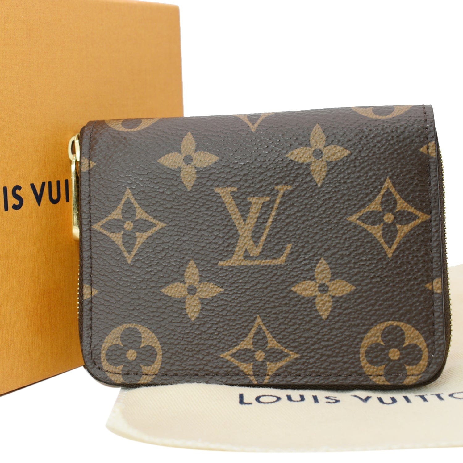 Louis Vuitton Crafty Zippy Coin Purse Caramel/Cream in Monogram