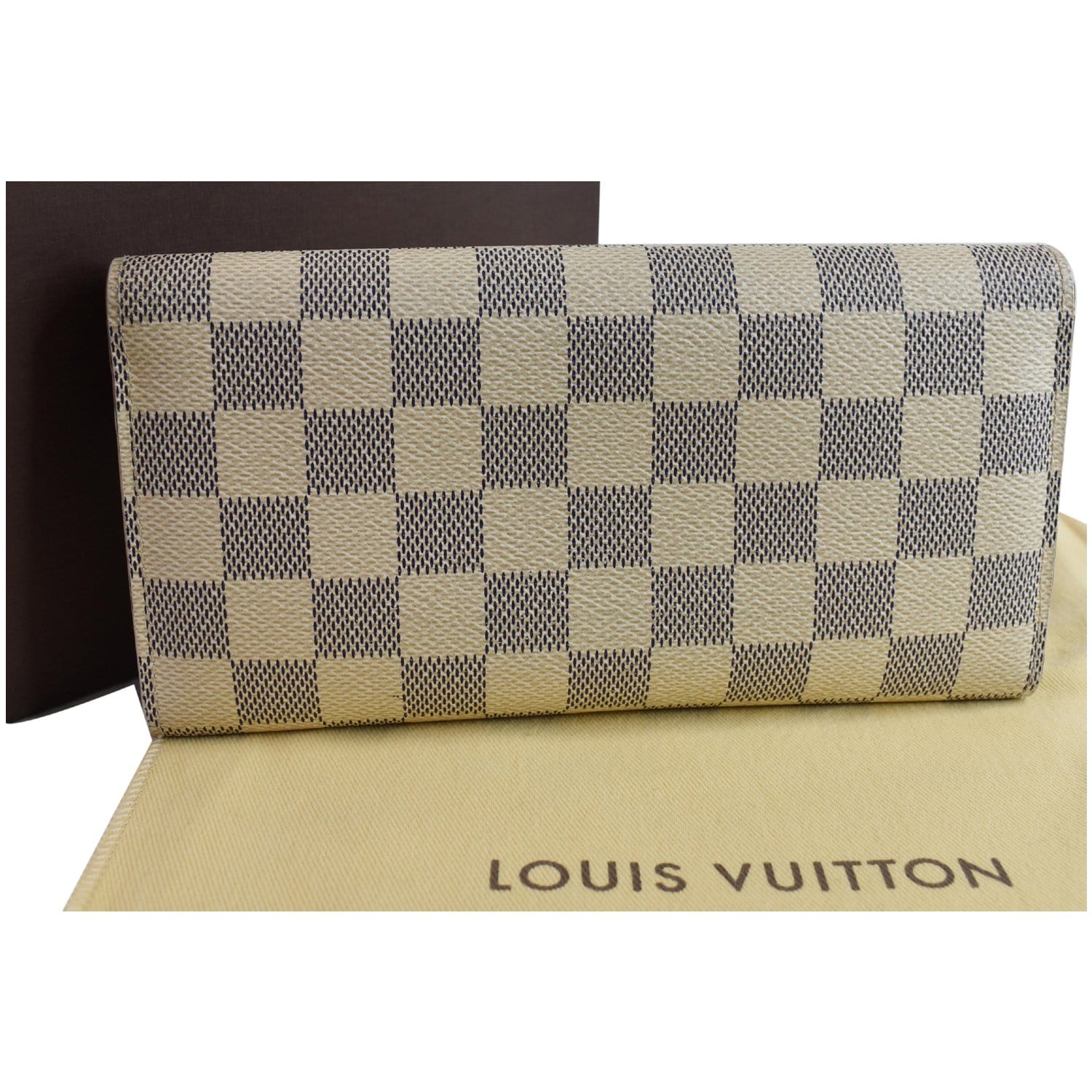 Louis Vuitton Emilie Damier Azur Pattern Wallet